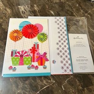 HALLMARK:  Luxe 3D Birthday Greeting Card ** 5 FOR $25 **